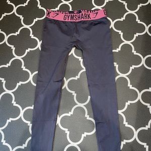 Grey gym shark leggings